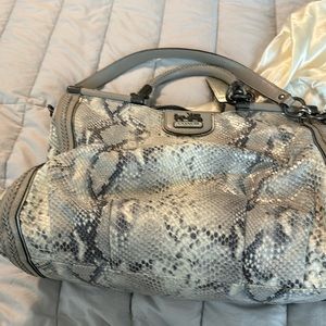 Vintage snake skin coach bag